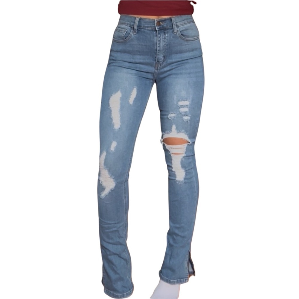 Vibrant jeans - Distressed